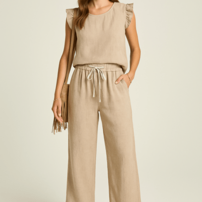 Beige Sand Dune Two-Piece