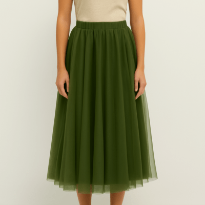 Grace Tulle Green Skirt